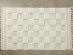 Parachute Rugs*Checkered Wool Rug Swatch
