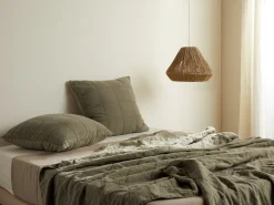 Parachute Pillowcases + Shams*Linen Box Quilted Euro Sham