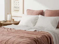 Parachute Pillowcases + Shams*Linen Box Quilted Euro Sham