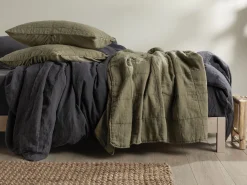 Parachute Pillowcases + Shams*Linen Box Quilted Sham Set