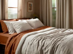 Parachute Pillowcases + Shams*Linen Box Quilted Sham Set