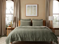 Parachute Pillowcases + Shams*Linen Box Quilted Sham Set