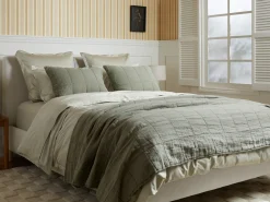 Parachute Pillowcases + Shams*Linen Box Quilted Sham Set