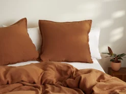 Parachute Pillowcases + Shams*Linen Euro Sham