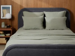 Parachute Pillowcases + Shams*Linen Euro Sham