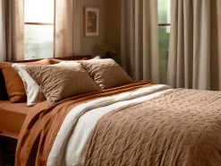 Parachute Pillowcases + Shams*Organic Soft Stitch Sham Set